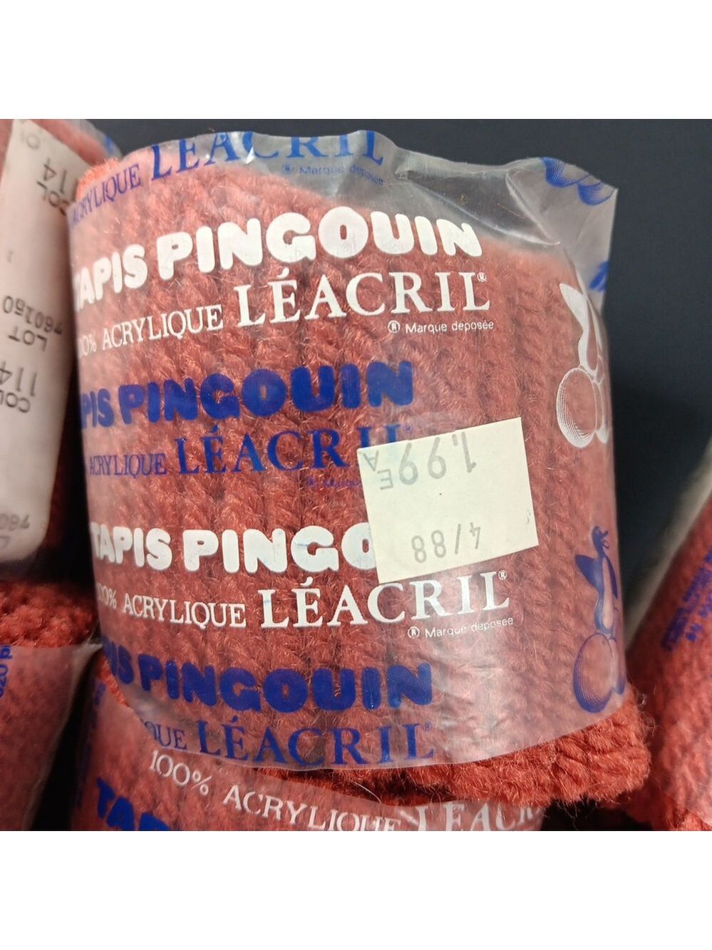 23 Bags Of Latch Hook Rug Yarn Acrylic Tapis Pingouin Vintage France Rug FR - Picture 5 of 10